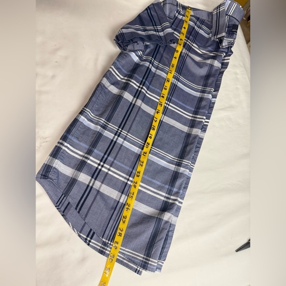 HART SCHAFFNER-MARX Men’s blue plaid short sleeve button down shirt size L - Picture 12 of 12